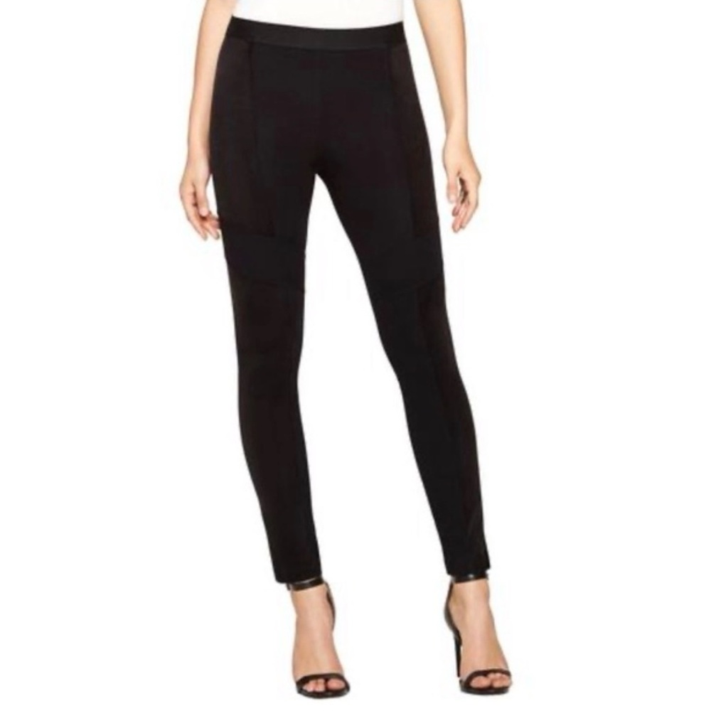 BCBGMaxAzria Black Suede Leggings